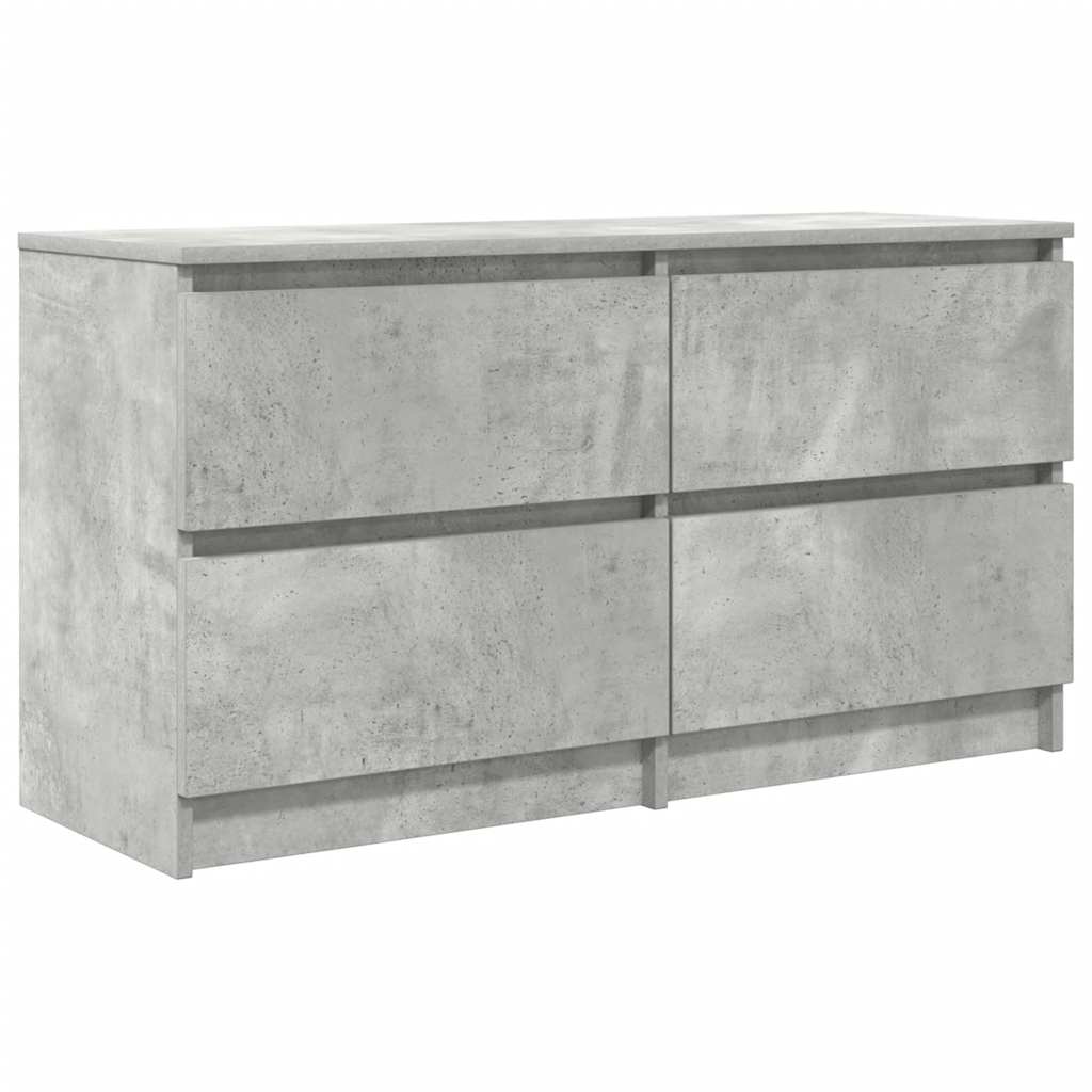 Betonszürke szerelt fa TV-szekrény 100x35x54 cm 2