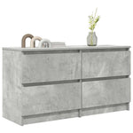 Betonszürke szerelt fa TV-szekrény 100x35x54 cm 4