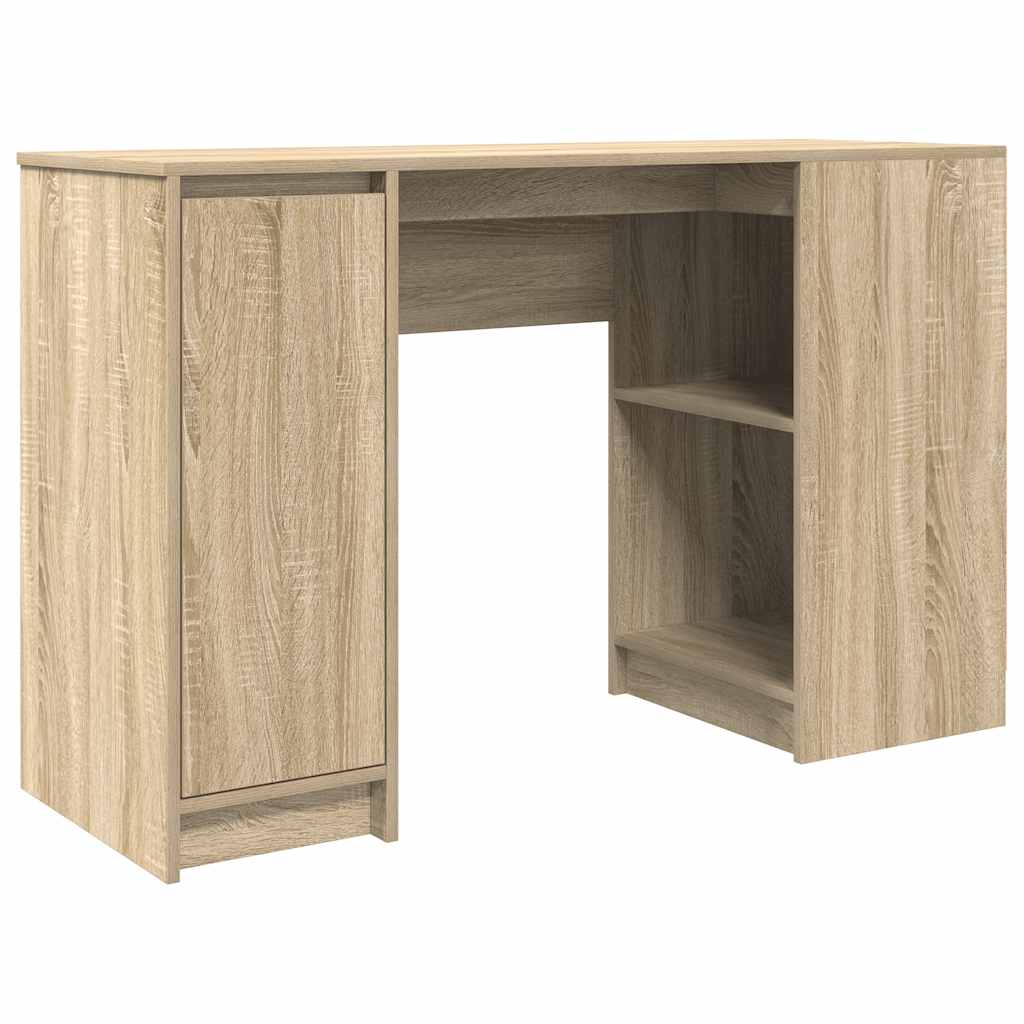 Sonomatölgy színű forgácslap íróasztal 120x42x76 cm 2