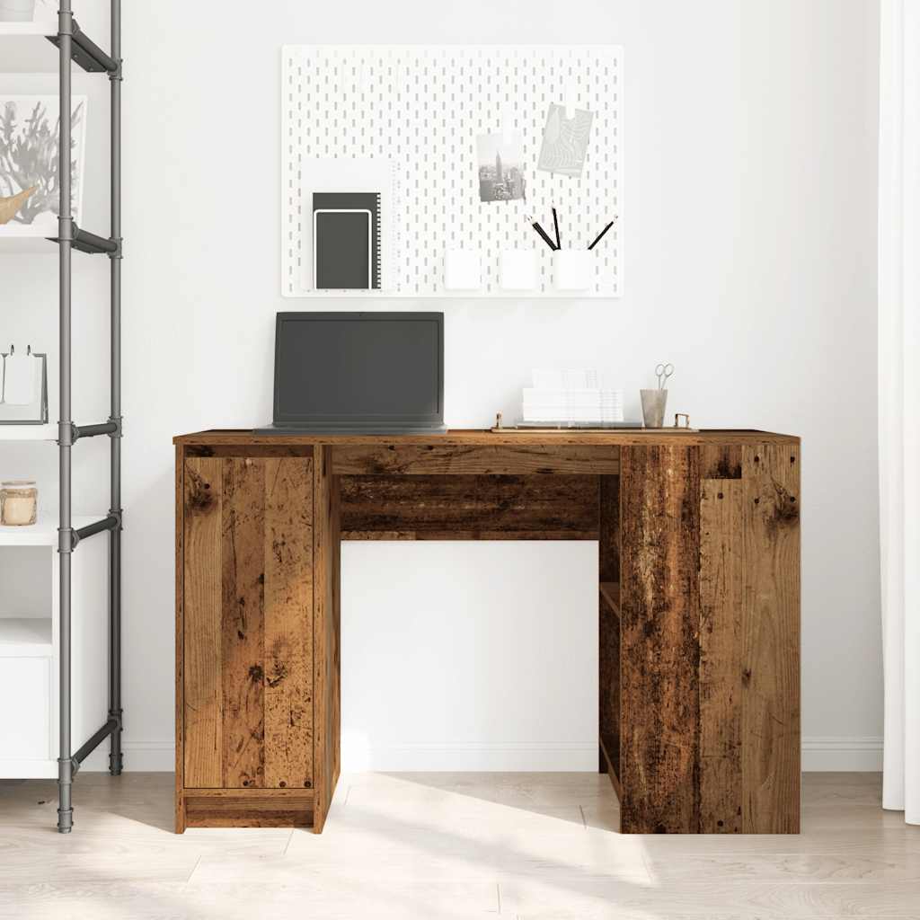Antik fa szerelt fa íróasztal 120x42x76 cm 3