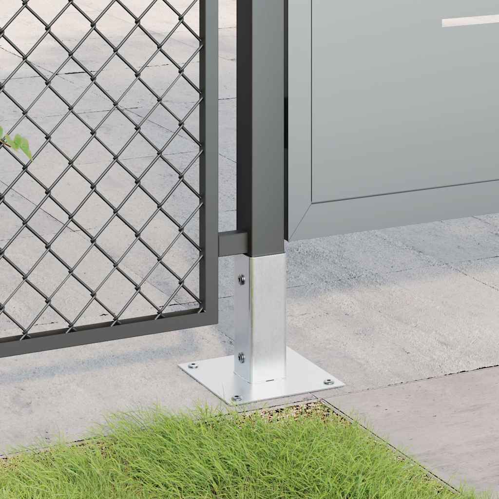 12 db horganyzott acélból oszlopalapok négyzet alakúak 46x46 mm 3