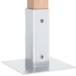 12 db horganyzott acélból oszlopalapok négyzet alakúak 46x46 mm 4