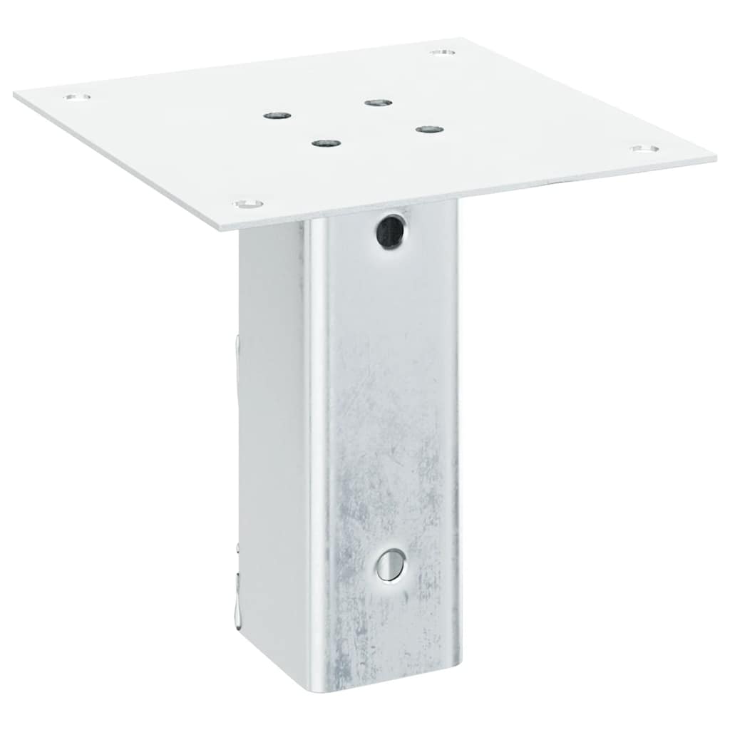 12 db horganyzott acélból oszlopalapok négyzet alakúak 46x46 mm 5