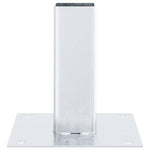 12 db horganyzott acélból oszlopalapok négyzet alakúak 46x46 mm 7