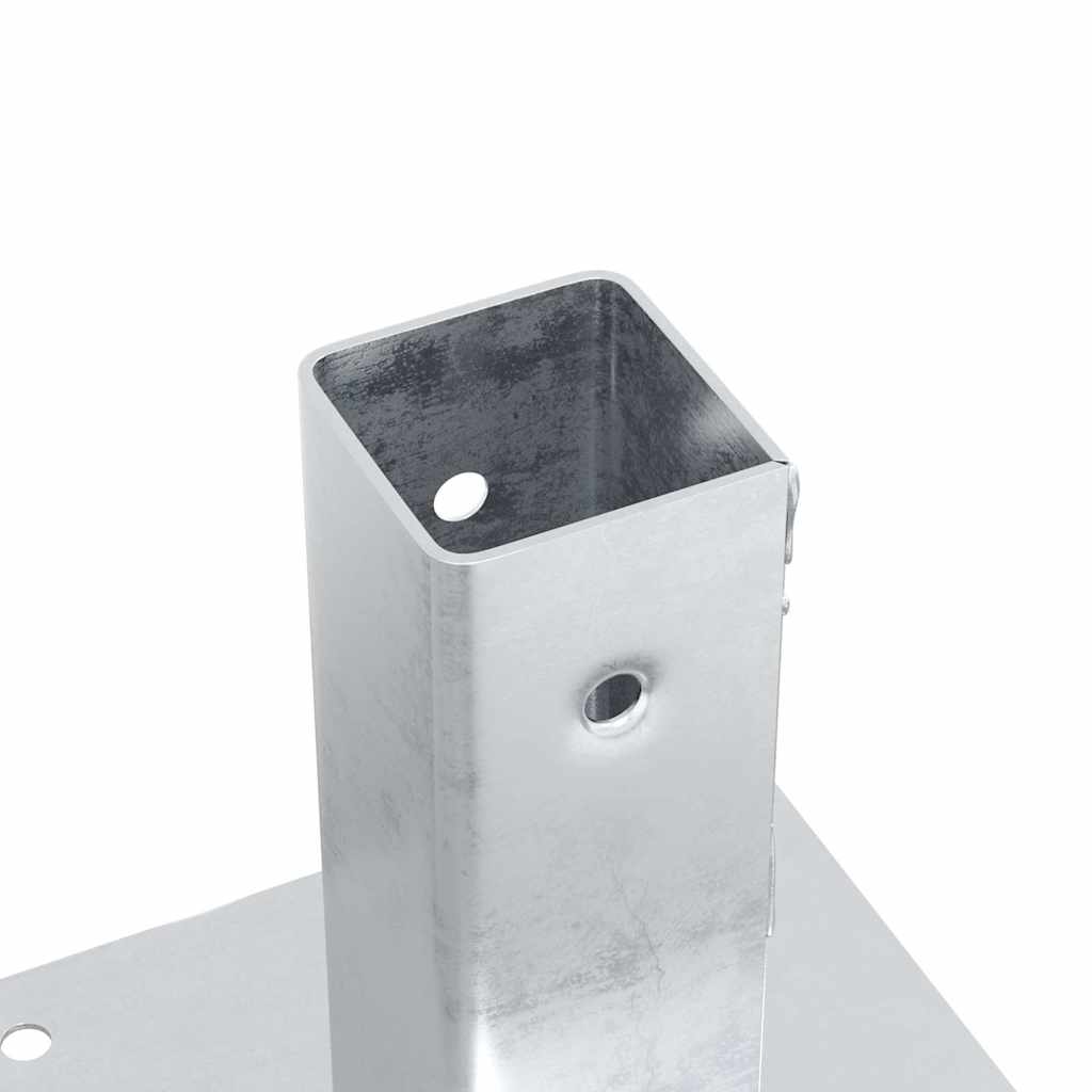 12 db horganyzott acélból oszlopalapok négyzet alakúak 46x46 mm 9