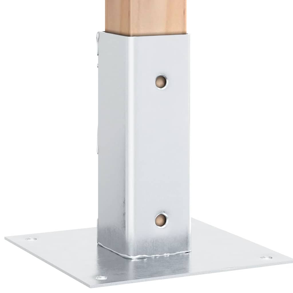 12 db horganyzott acélból oszlopalapok négyzet alakúak 51x51 mm 4