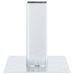 12 db horganyzott acélból oszlopalapok négyzet alakúak 51x51 mm 7