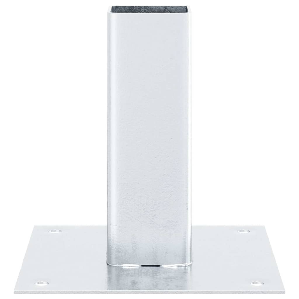12 db horganyzott acélból oszlopalapok négyzet alakúak 51x51 mm 7