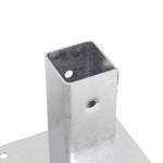 12 db horganyzott acélból oszlopalapok négyzet alakúak 51x51 mm 9