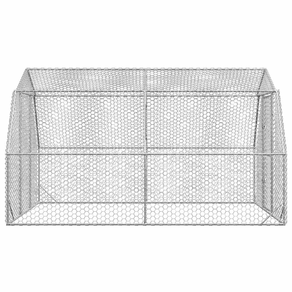 Csirkefuttató 2,5x4x2,25 m horganyzott acél 4