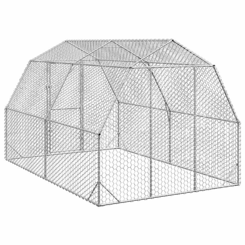 Csirkefuttató 2,5x4x2,25 m horganyzott acél 5