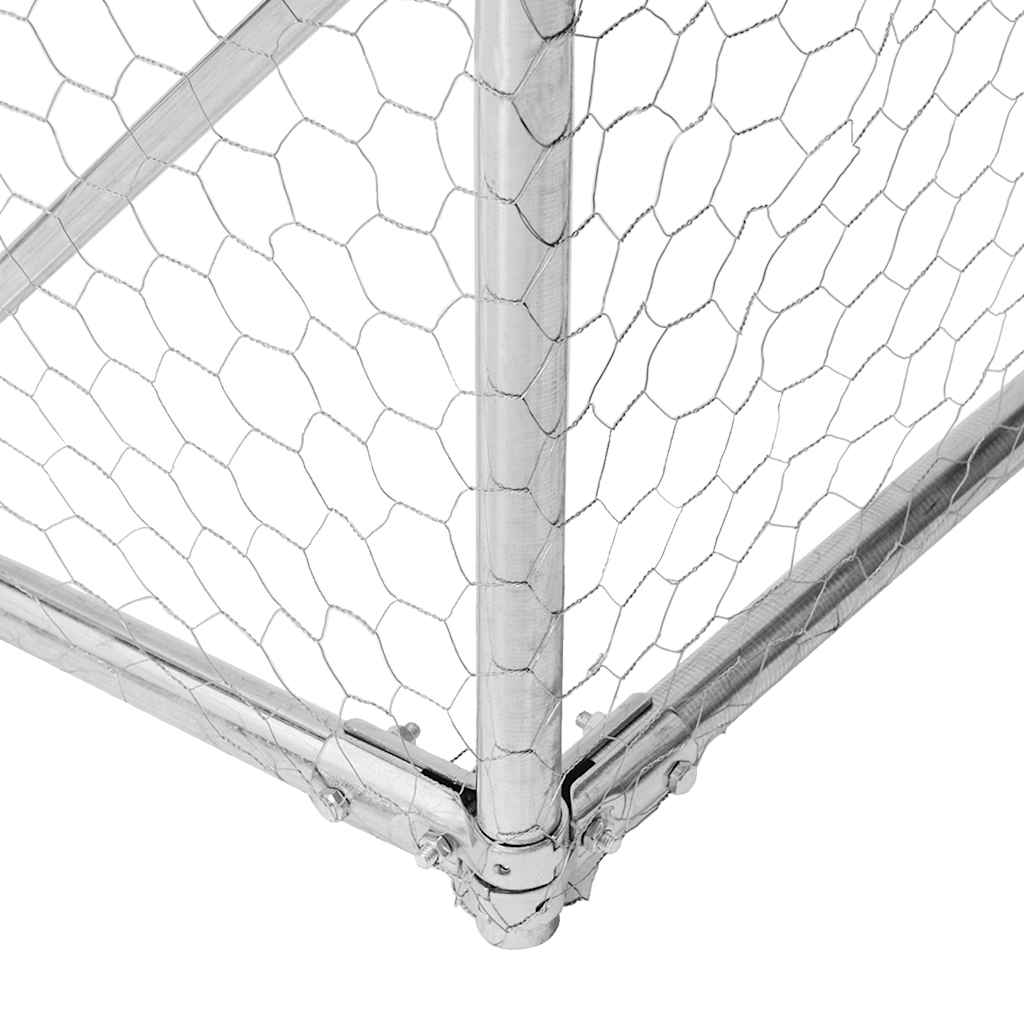 Kültéri kutyakennel ajtóval 3x2x1 m horganyzott acélból 6