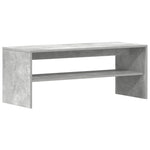 Betonszürke forgácslap TV-szekrény 100 x 40 x 40 cm 2