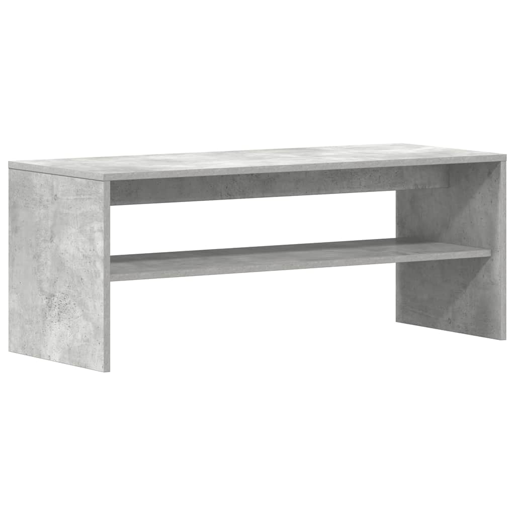 Betonszürke forgácslap TV-szekrény 100 x 40 x 40 cm 2