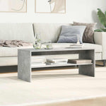Betonszürke forgácslap TV-szekrény 100 x 40 x 40 cm 4