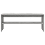 Betonszürke forgácslap TV-szekrény 100 x 40 x 40 cm 5