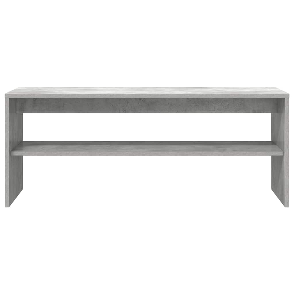 Betonszürke forgácslap TV-szekrény 100 x 40 x 40 cm 5