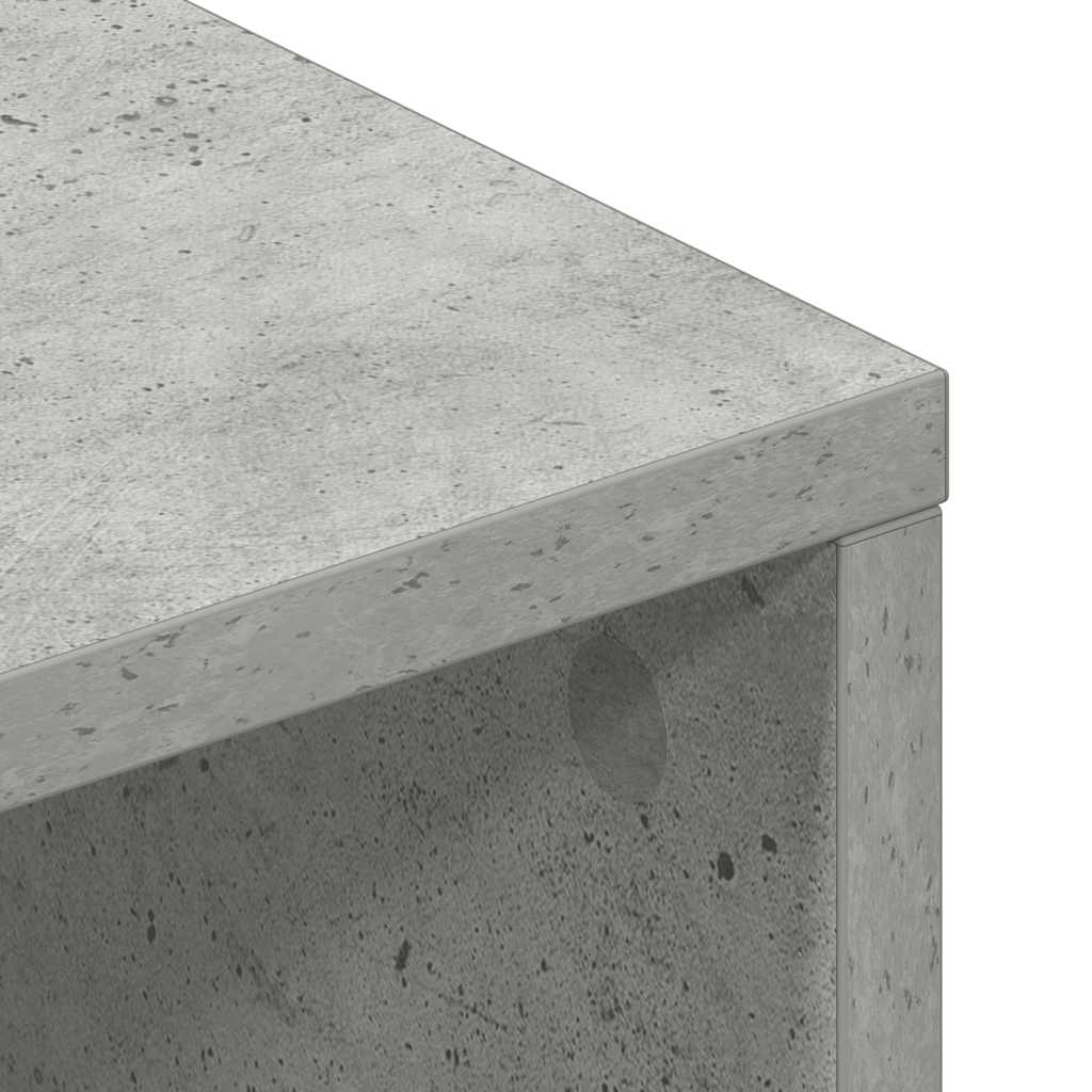 Betonszürke forgácslap TV-szekrény 100 x 40 x 40 cm 8