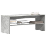Betonszürke forgácslap TV-szekrény 100 x 40 x 40 cm