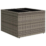 6 részes szürke polyrattan kerti ülőgarnitúra párnákkal 6