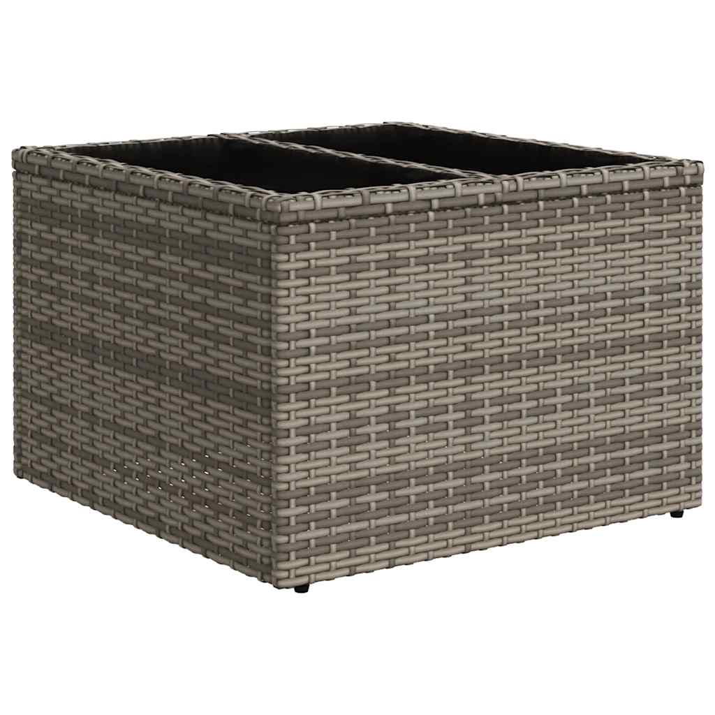 6 részes szürke polyrattan kerti ülőgarnitúra párnákkal 6