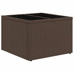 8 részes barna polyrattan kerti ülőgarnitúra párnákkal 7