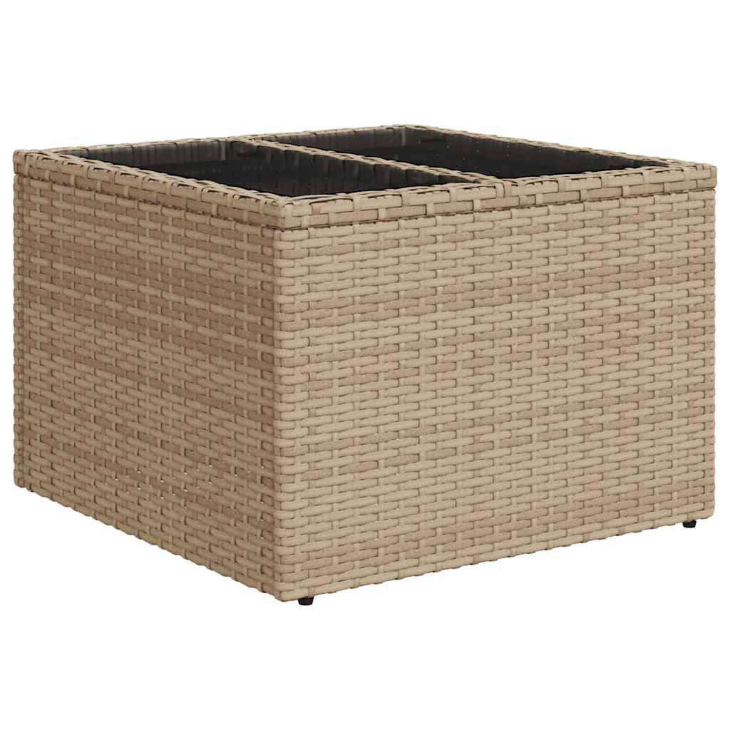 6 részes bézs polyrattan kerti ülőgarnitúra párnával 6