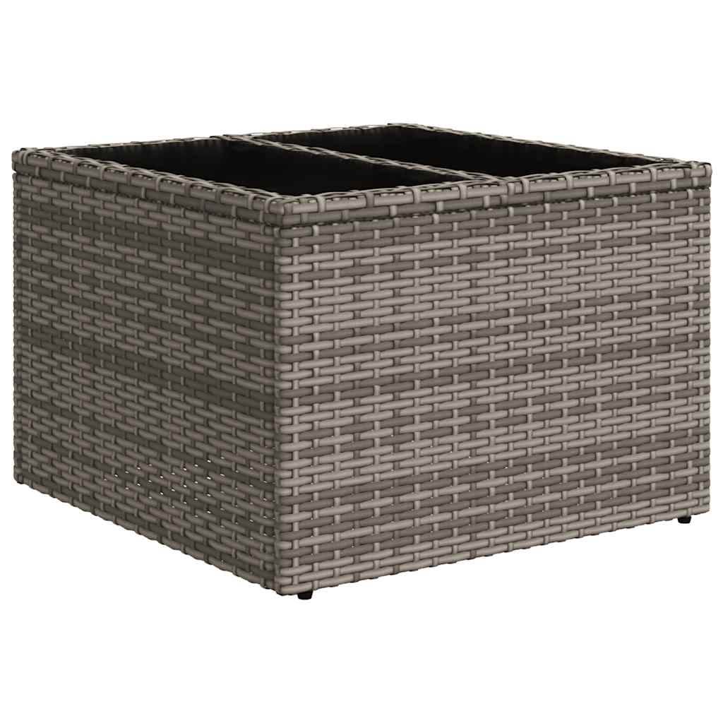 6 részes szürke polyrattan kerti ülőgarnitúra párnákkal 6