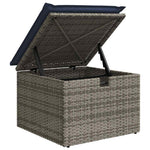 6 részes szürke polyrattan kerti ülőgarnitúra párnákkal 9