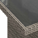 7 részes szürke polyrattan kerti ülőgarnitúra párnákkal 11
