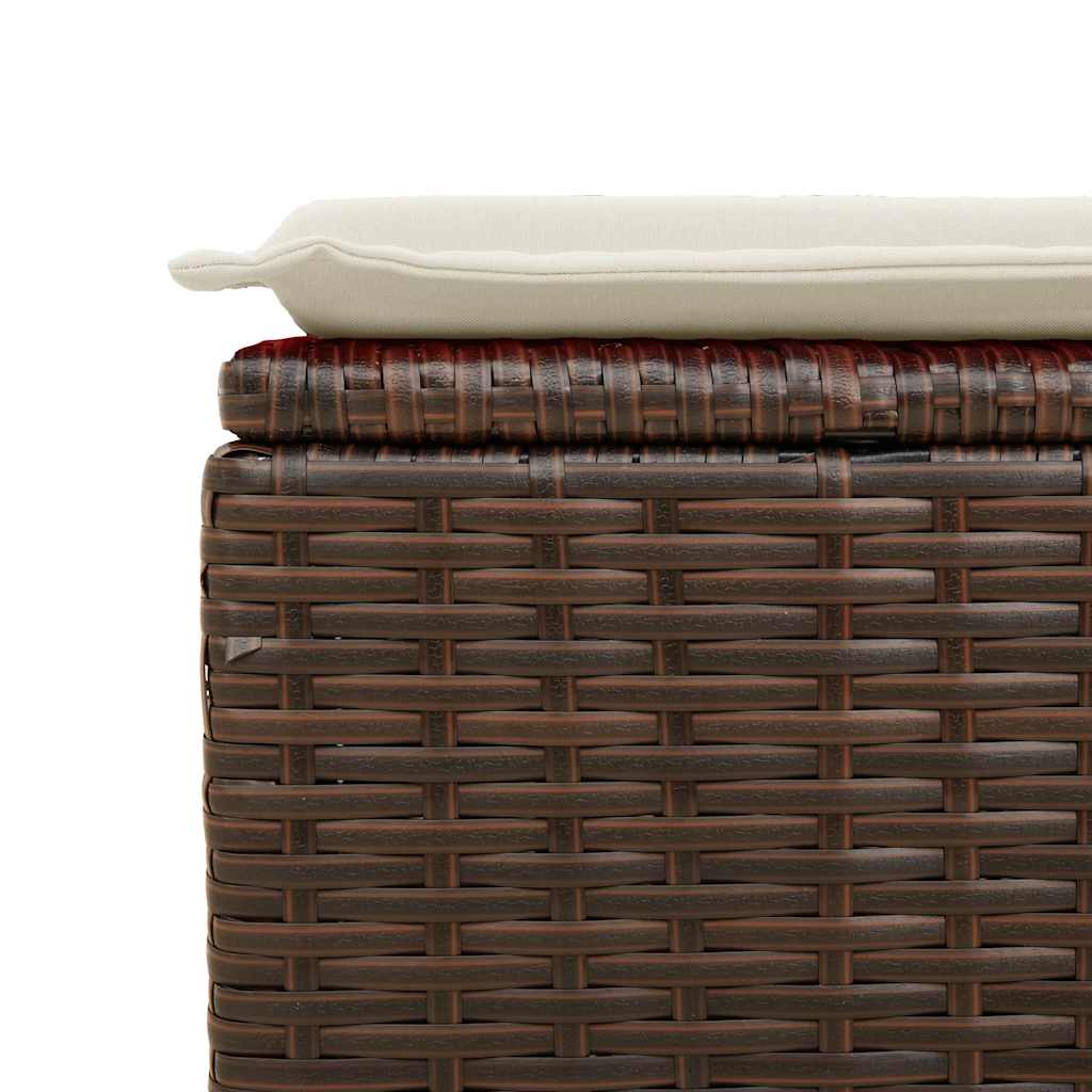 6 részes barna polyrattan kerti ülőgarnitúra párnával 11