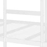 Fehér acél emeletes ágy matrac nélkül 75 x 190 cm 9