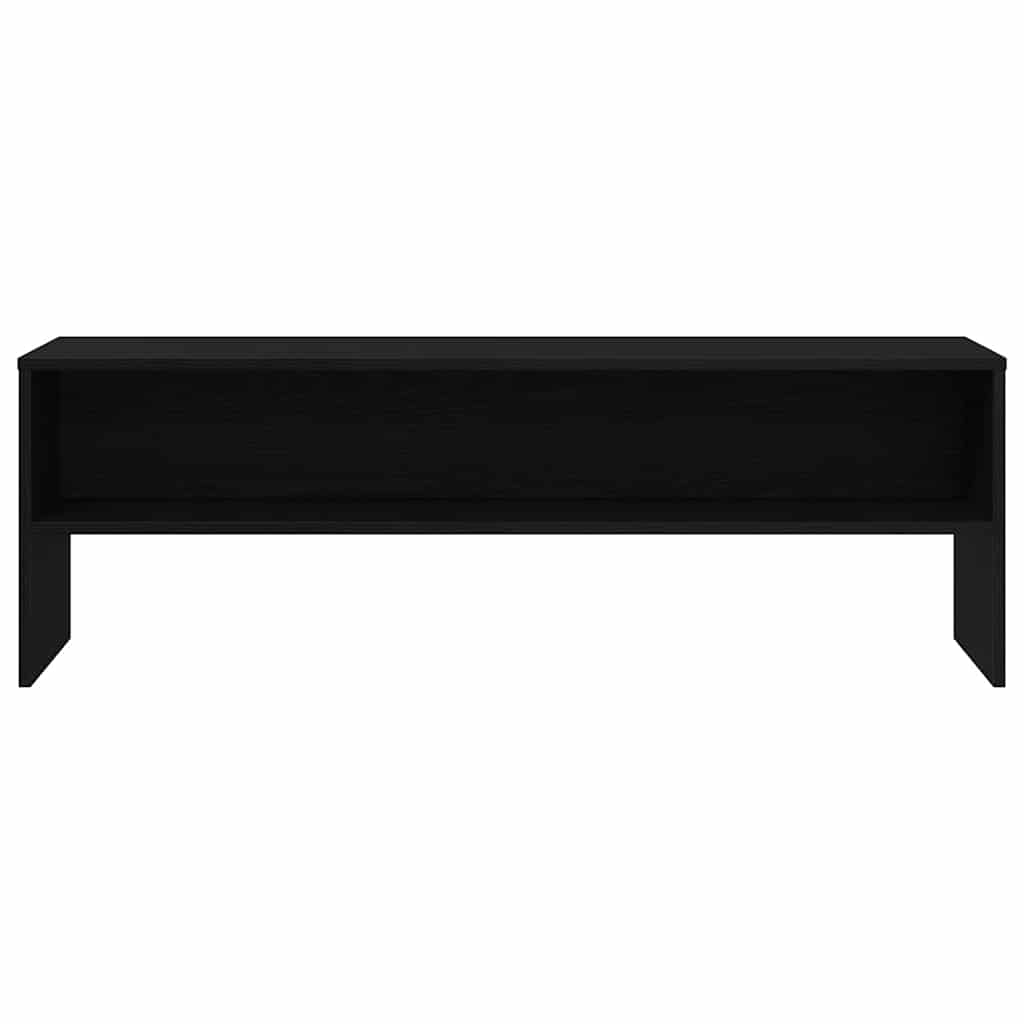 Fekete tölgy színű szerelt fa TV-szekrény 120 x 40 x 40 cm 5