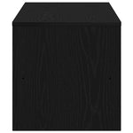 Fekete tölgy színű szerelt fa TV-szekrény 120 x 40 x 40 cm 6