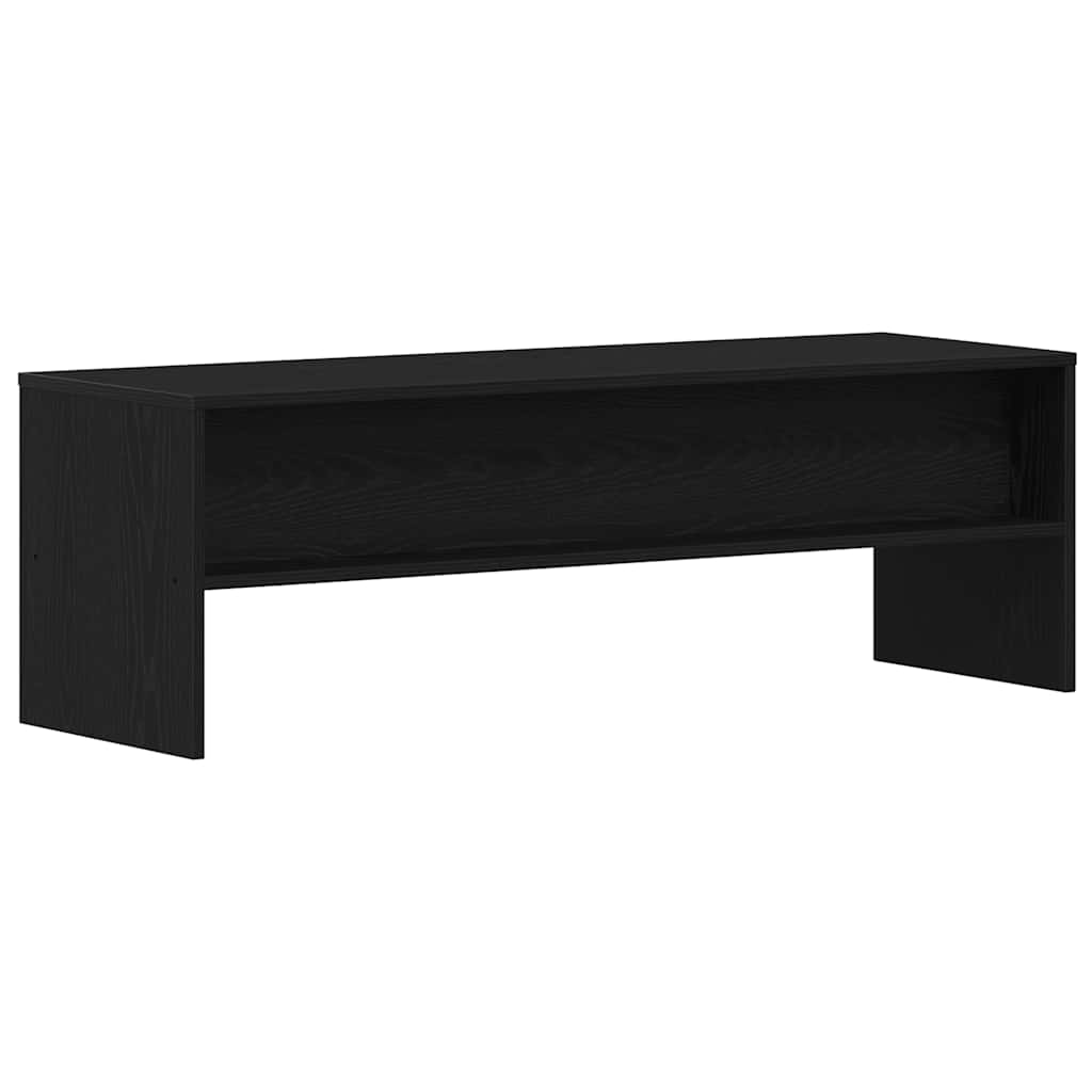 Fekete tölgy színű szerelt fa TV-szekrény 120 x 40 x 40 cm 7