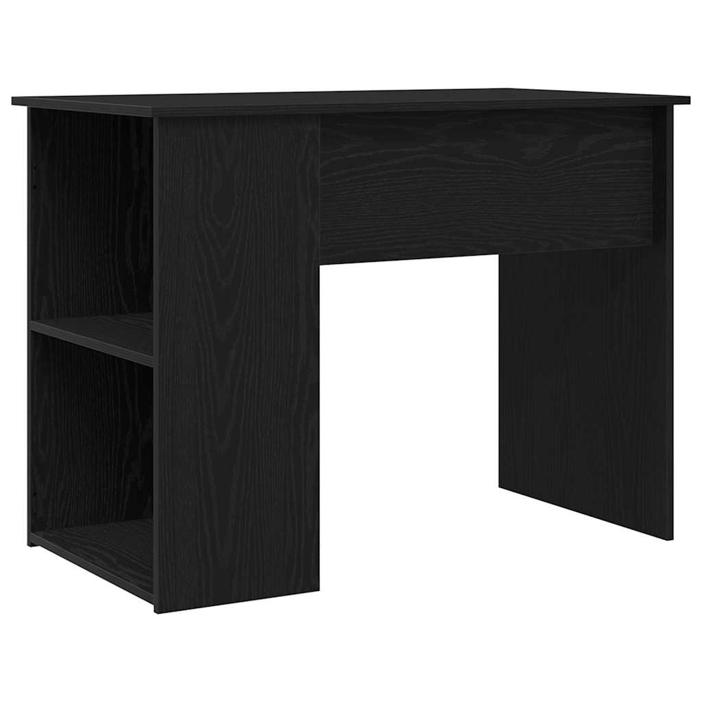 Fekete tölgyfa íróasztal 100 x 55 x 75 cm 7