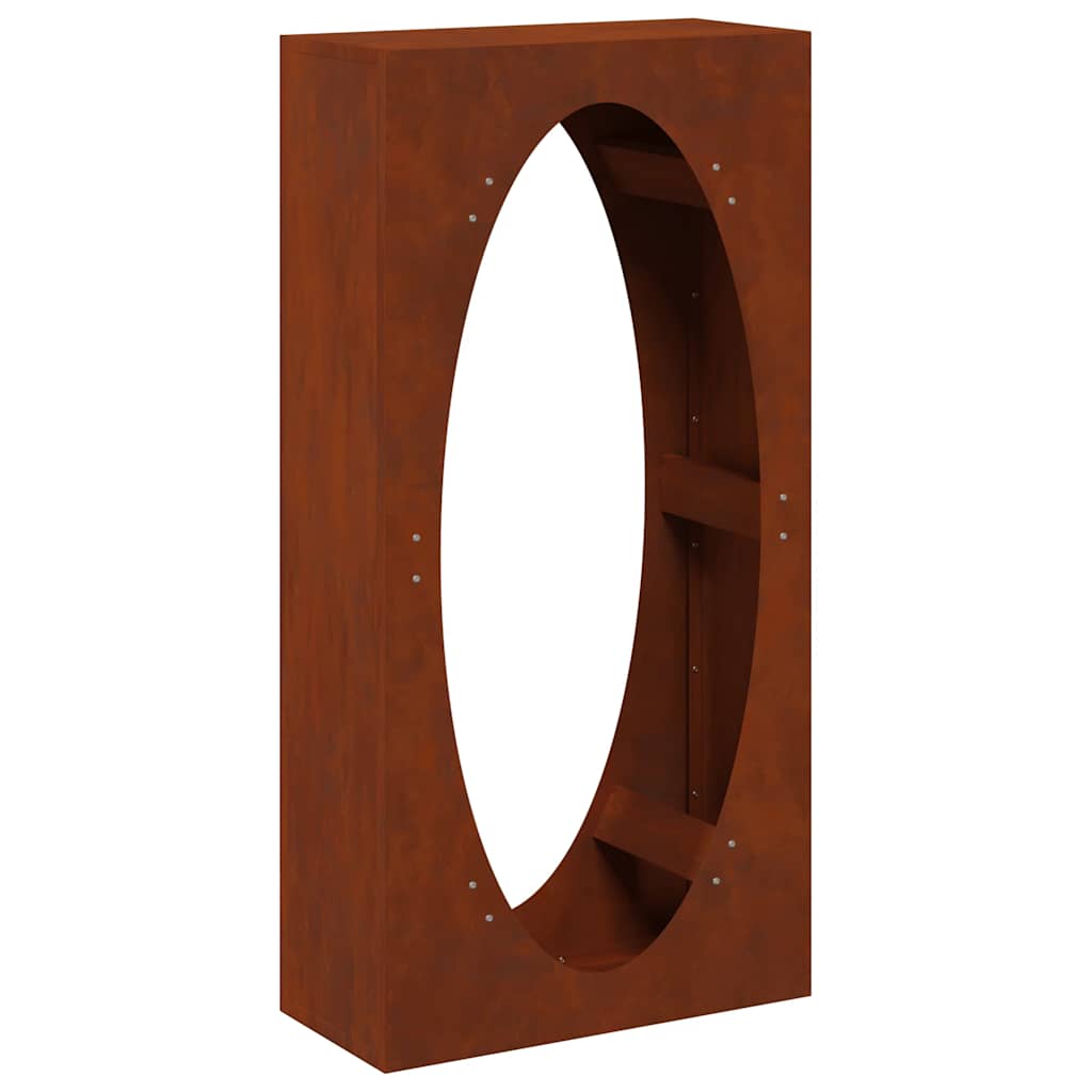 Tűzifa állvány 50x23x100 cm időjárásálló acél 2