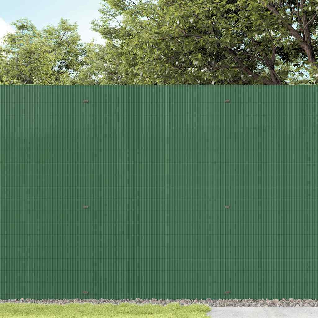 Kétoldalas zöld kerti kerítés 1,8 x 5 m PVC 3