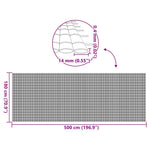 Kétoldalas zöld kerti kerítés 1,8 x 5 m PVC 9