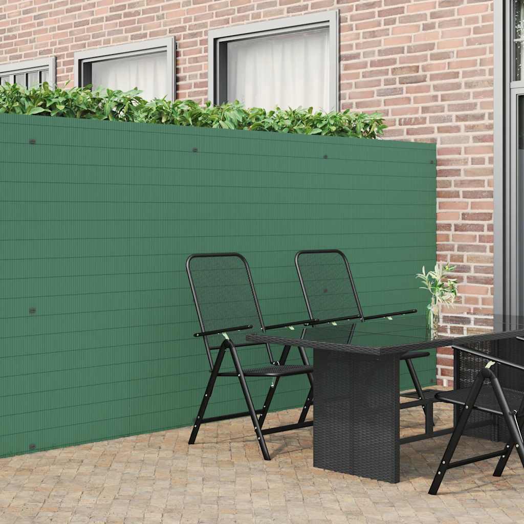 Kétoldalas zöld kerti kerítés 1,8 x 5 m PVC