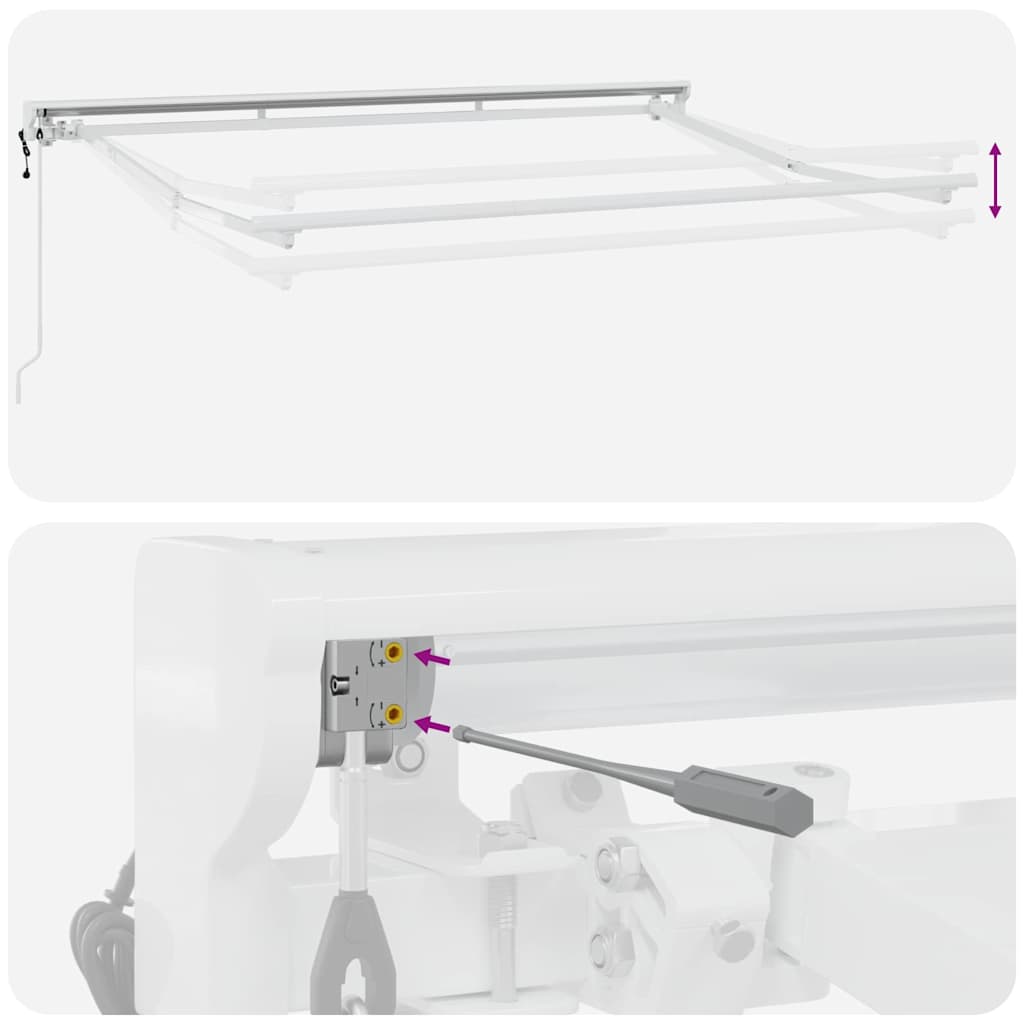 Napernyő keret Krémszínű 250 x 200 cm Poliészter PU bevonattal 10