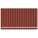 Behúzható napellenző Narancssárga 350 x 200 cm szövet 6