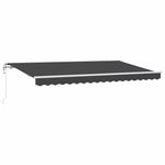 Behúzható napellenző Antracit 400 x 200 cm szövet 2