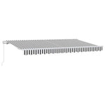 Behúzható napellenző Antracit 400 x 200 cm szövet 2