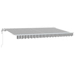 Behúzható napellenző Antracit 400 x 200 cm szövet 2