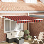 Behúzható napellenző Narancs és Barna 300 x 250 cm