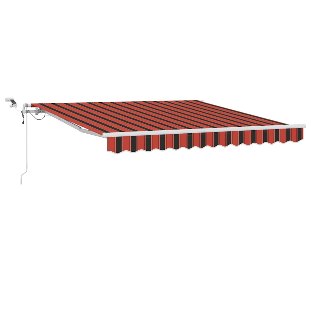 Behúzható napellenző Narancs és Barna 300 x 250 cm Poliészter 2