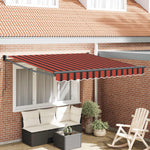 Behúzható napellenző Narancs és Barna 300 x 250 cm