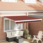 Behúzható napellenző Piros és Fekete 300 x 250 cm
