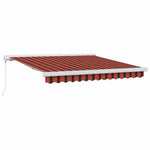 Behúzható napellenző Piros és Fekete 300 x 250 cm 2